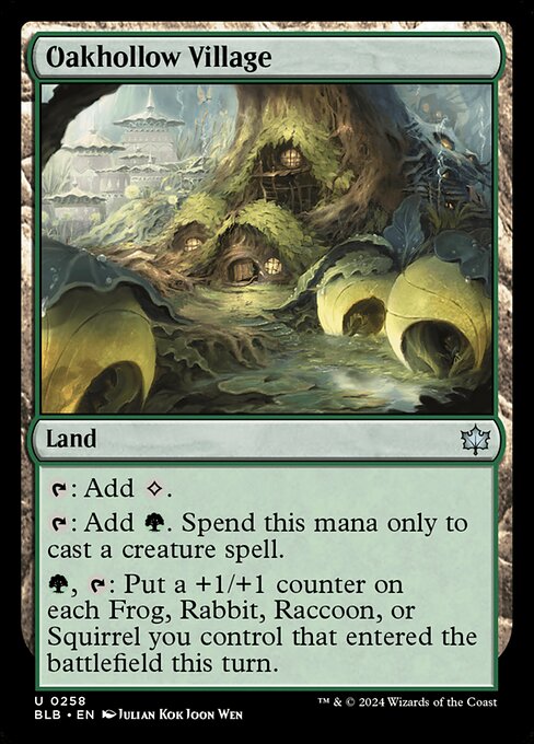 Oakhollow Village - Bloomburrow (BLB) #258 [Foil]