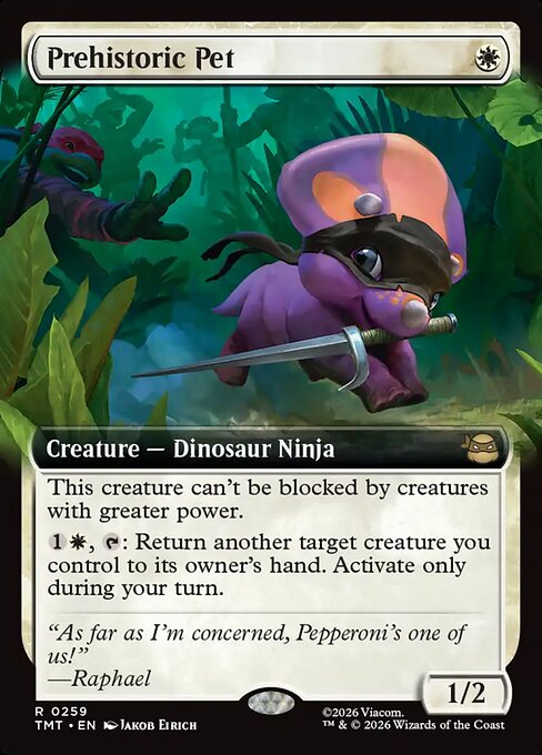 Prehistoric Pet - Teenage Mutant Ninja Turtles () #259 [Foil] [Foil]