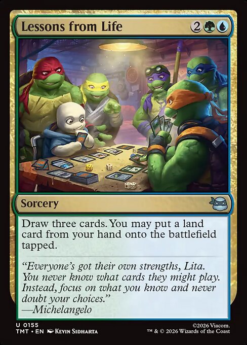 Lessons from Life - Teenage Mutant Ninja Turtles () #155 [Foil] [Foil]