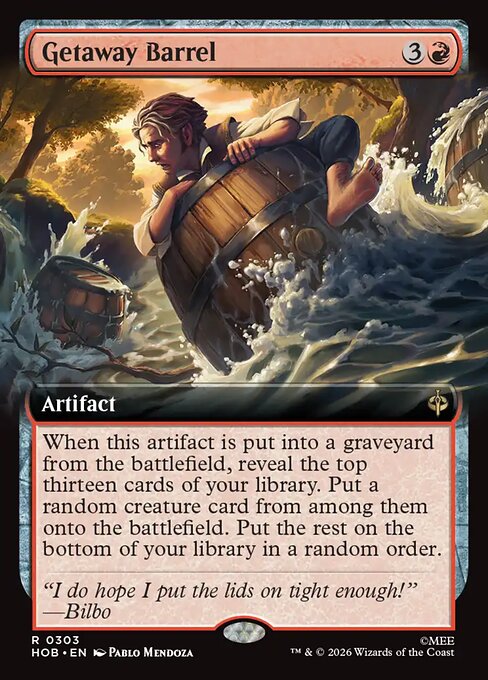Getaway Barrel - The Hobbit (HOB) #303 [Foil] [Foil]