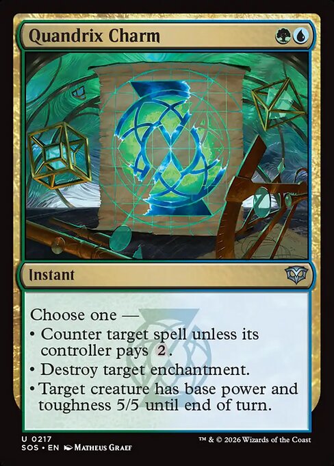 Quandrix Charm - Secrets of Strixhaven () #217 [Foil] [Foil]