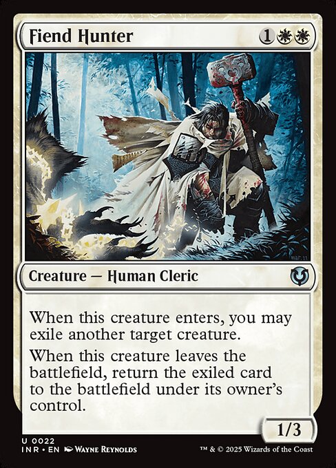 Fiend Hunter - Innistrad Remastered (inr) #22 [Foil] [Foil]