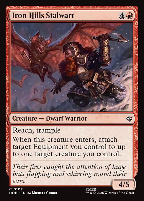 Iron Hills Stalwart - The Hobbit (HOB) #102 [Foil] [Foil]