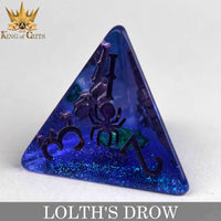 DNDDICEWHOLESALE.COM - Lolth's Drow - 11 Dice Set