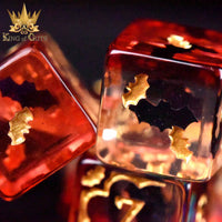 DNDDICEWHOLESALE.COM - Blood Bats & Beyond - 11 Dice Set