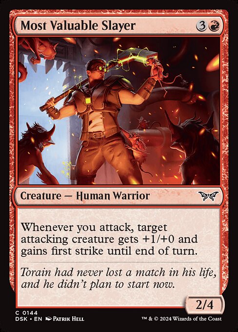 Most Valuable Slayer - Duskmourn: House of Horror (dsk) #144 [Foil] [Foil]