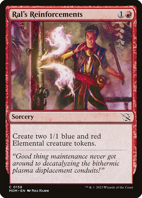 Ral's Reinforcements - March of the Machine (MOM) #158 [Foil] [Foil]