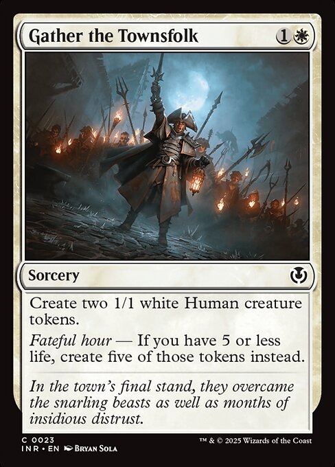 Gather the Townsfolk - Innistrad Remastered (inr) #23 [Foil] [Foil]