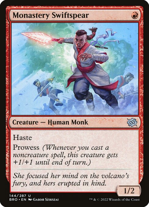 Monastery Swiftspear - The Brothers' War () #144 [Foil] [Foil]