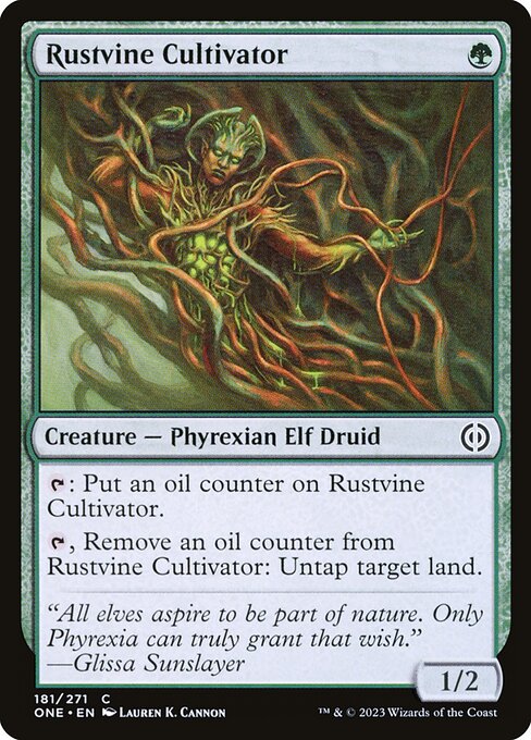Rustvine Cultivator - Phyrexia: All Will Be One () #181