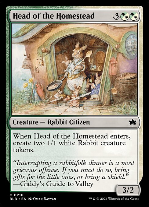 Head of the Homestead - Bloomburrow (BLB) #216 [Foil]