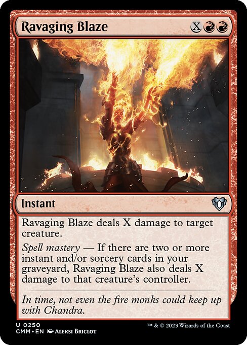 Ravaging Blaze - Commander Masters (CMM) #250