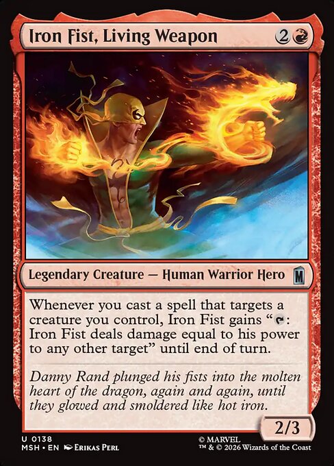 Iron Fist, Living Weapon - Marvel Super Heroes () #138 [Foil] [Foil]