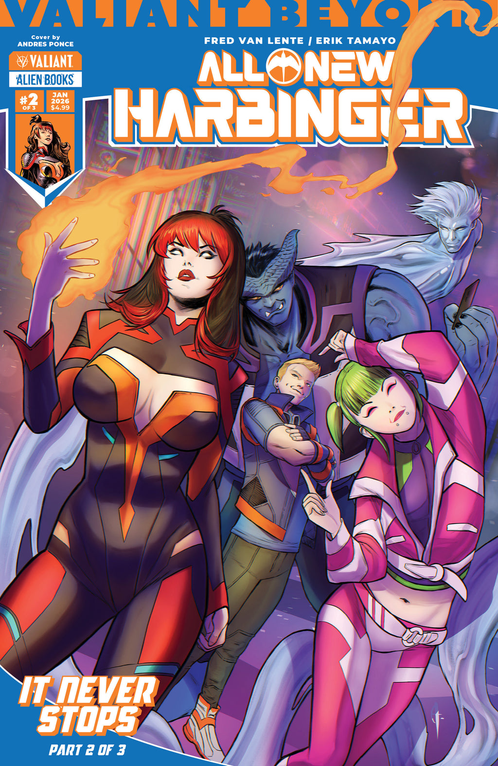 Valiant Beyond: All New Harbinger #5  It Never Stops #2 Cover A (Ponce)