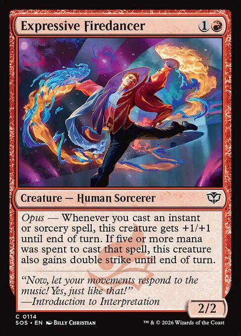 Expressive Firedancer - Secrets of Strixhaven () #114 [Foil] [Foil]