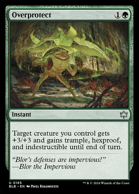 Overprotect - Bloomburrow (BLB) #185 [Foil]