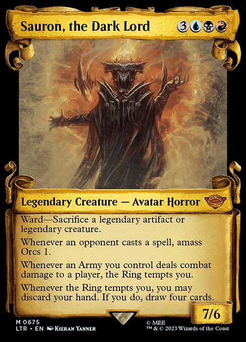 Sauron, the Dark Lord - The Lord of the Rings: Tales of Middle-earth () #675 [Foil] [Foil]