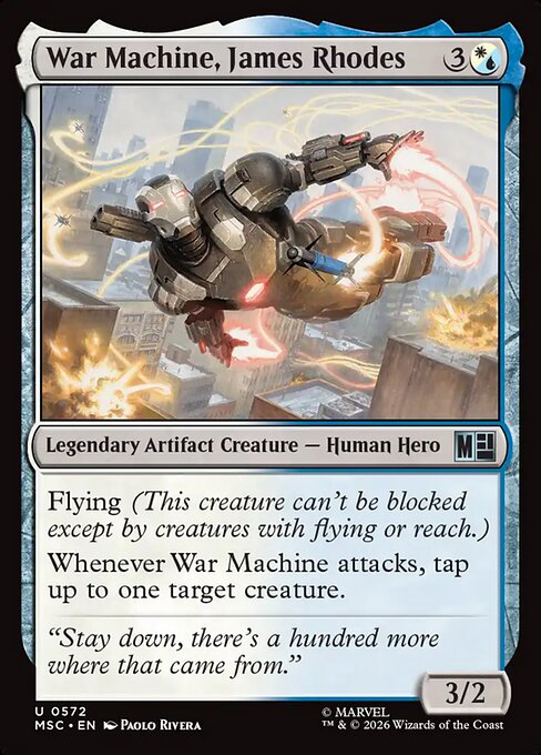 War Machine, James Rhodes - Marvel Super Heroes Commander () #572