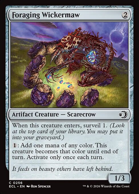 Foraging Wickermaw - Lorwyn Eclipsed (ecl) #256