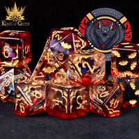 DNDDICEWHOLESALE.COM - Blood Bats & Beyond - 11 Dice Set