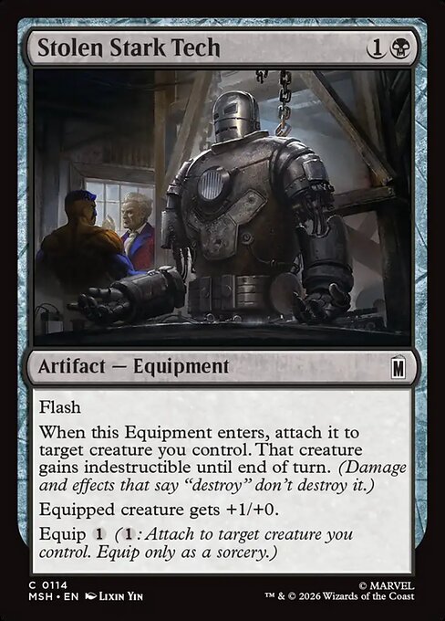 Stolen Stark Tech - Marvel Super Heroes () #114 [Foil] [Foil]