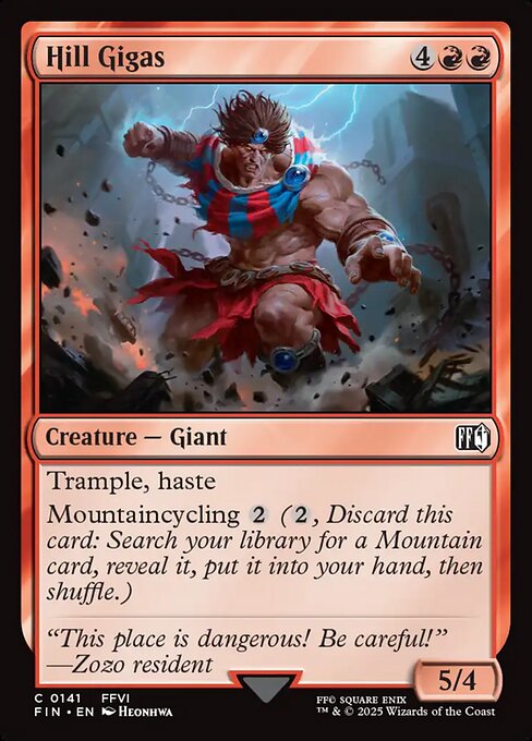 Hill Gigas - Final Fantasy (FIN) #141 [Foil] [Foil]