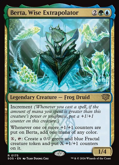 Berta, Wise Extrapolator - Secrets of Strixhaven (SOS) #175 [Foil] [Foil]