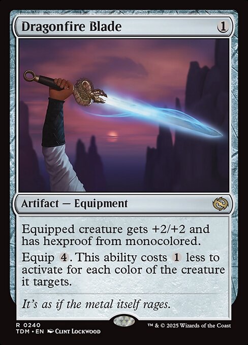 Dragonfire Blade - Tarkir: Dragonstorm (TDM) #240 [Foil]