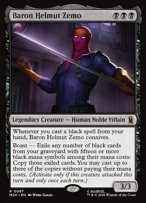 Baron Helmut Zemo - Marvel Super Heroes () #87