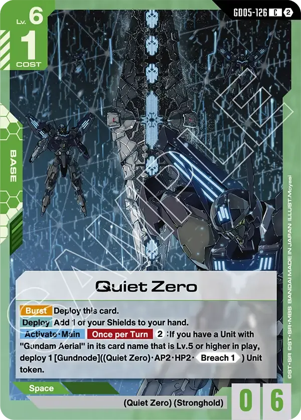 Quiet Zero - Freedom Ascension [GD05] (GD05-126) #126