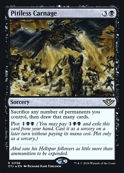 Pitiless Carnage - Outlaws of Thunder Junction Promos (POTJ) #98s