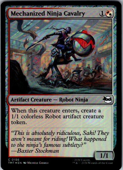 Mechanized Ninja Cavalry [Foil] - Teenage Mutant Ninja Turtles (TMT) #156 [Foil]