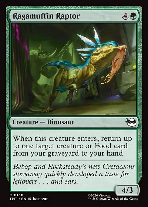 Ragamuffin Raptor - Teenage Mutant Ninja Turtles () #130 [Foil] [Foil]