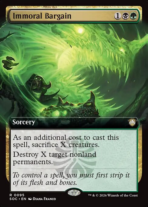 Immoral Bargain - Secrets of Strixhaven Commander () #95