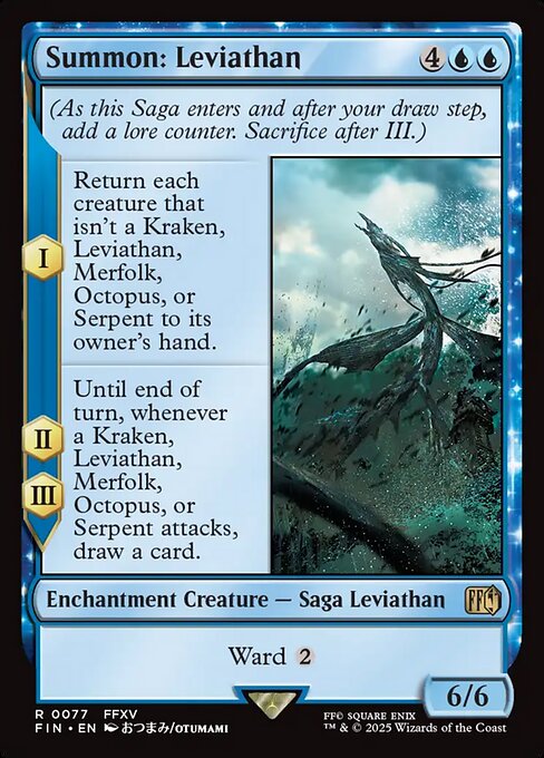 Summon: Leviathan - Final Fantasy (FIN) #77 [Foil] [Foil]