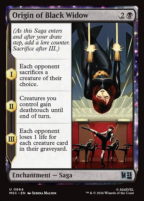 Origin of Black Widow - Marvel Super Heroes Commander () #664 [Foil] [Foil]