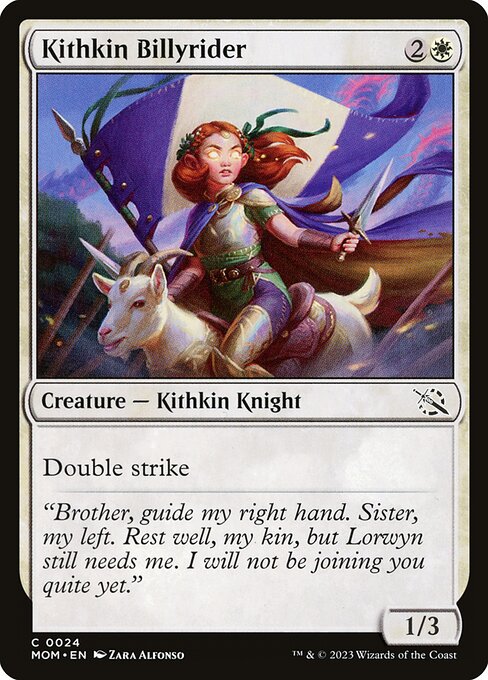 Kithkin Billyrider - March of the Machine (MOM) #24 [Foil] [Foil]