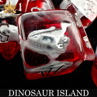 DNDDICEWHOLESALE.COM - Dinosaur Island - 11 Dice Set