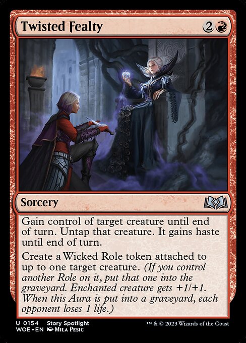 Twisted Fealty - Wilds of Eldraine () #154 [Foil] [Foil]