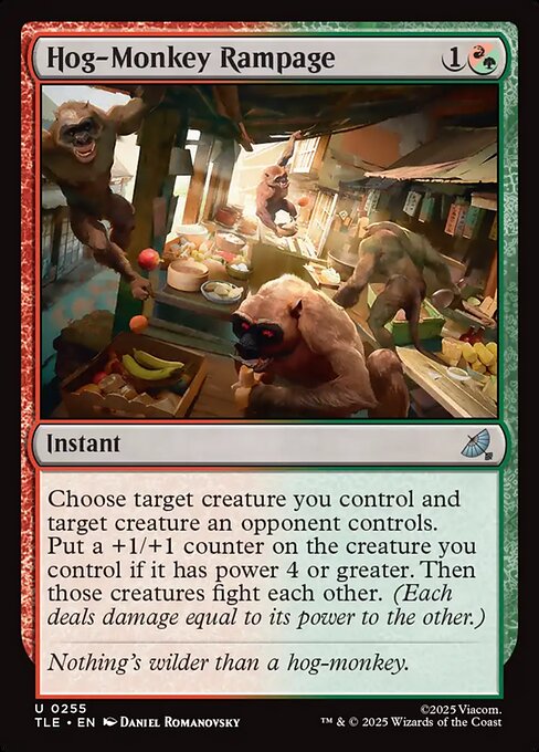 Hog-Monkey Rampage - Avatar: The Last Airbender Eternal () #255 [Foil] [Foil]