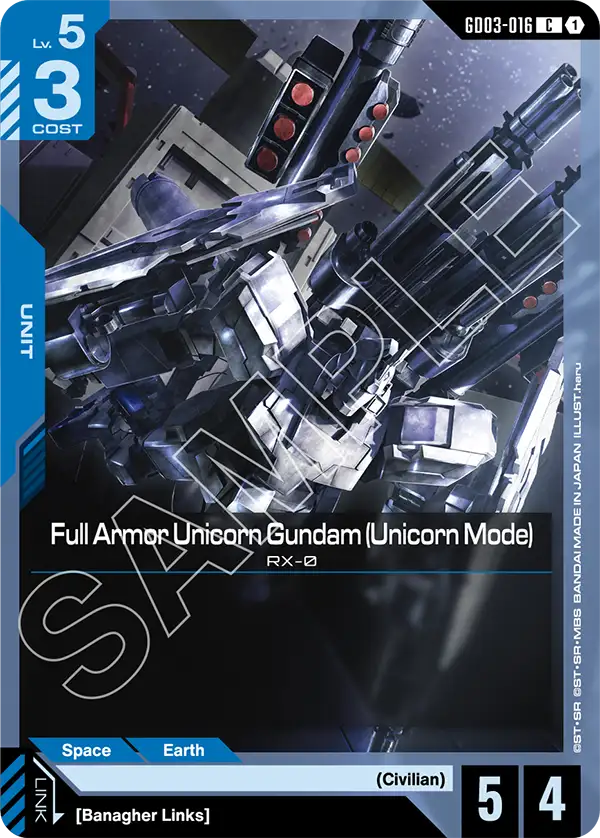Full Armor Unicorn Gundam (Unicorn Mode) - Steel Requiem (GD03-016) #016