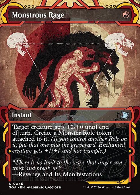 Monstrous Rage - Secrets of Strixhaven Mystical Archive () #45 [Foil] [Foil]