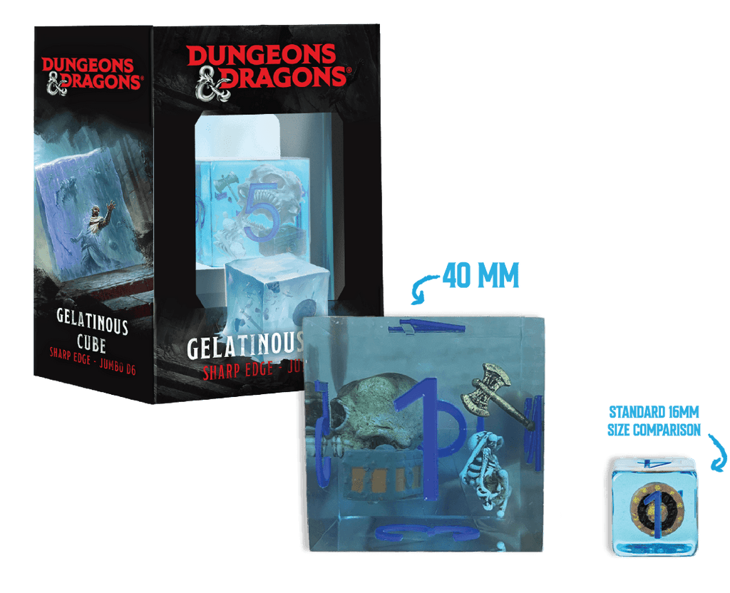 FanRoll by Metallic Dice Games - D&D Jumbo Gelatinous Cube D6