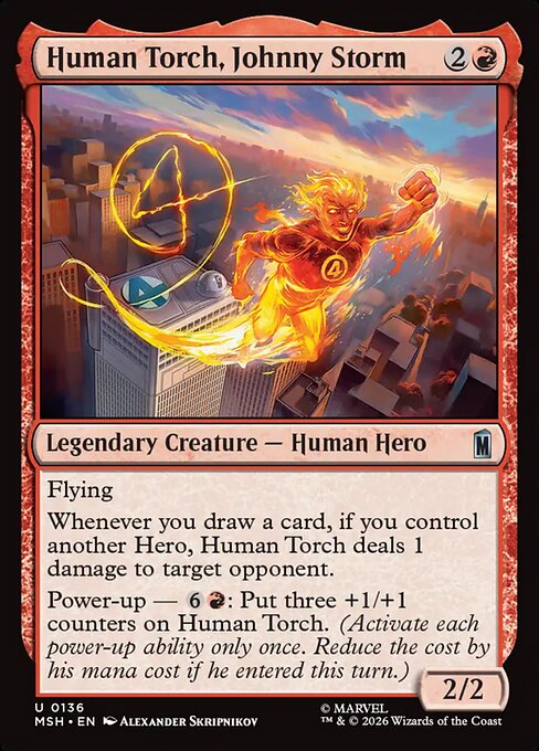 Human Torch, Johnny Storm - Marvel Super Heroes () #136