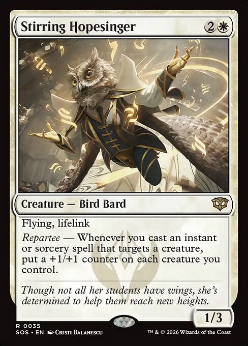 Stirring Hopesinger - Secrets of Strixhaven (SOS) #35 [Foil] [Foil]