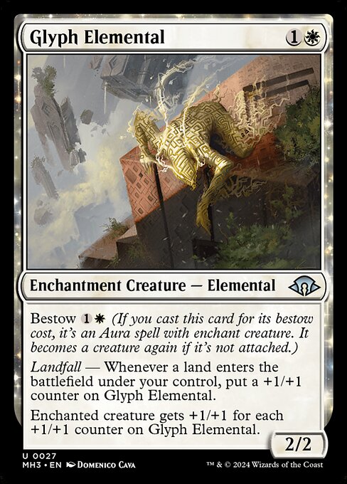 Glyph Elemental - Modern Horizons 3 (mh3) #27 [Foil] [Foil]