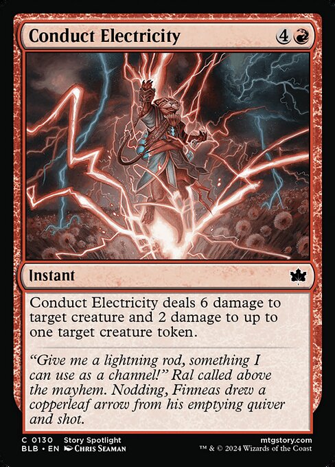 Conduct Electricity - Bloomburrow (BLB) #130 [Foil]