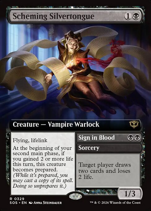 Scheming Silvertongue // Sign in Blood - Secrets of Strixhaven () #329