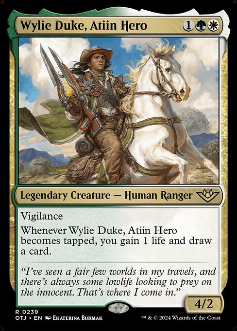 Wylie Duke, Atiin Hero - Outlaws of Thunder Junction (OTJ) #239