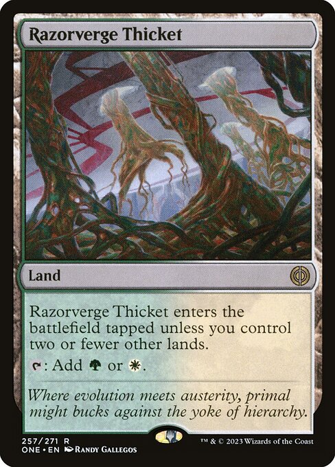 Razorverge Thicket - Phyrexia: All Will Be One (ONE) #257